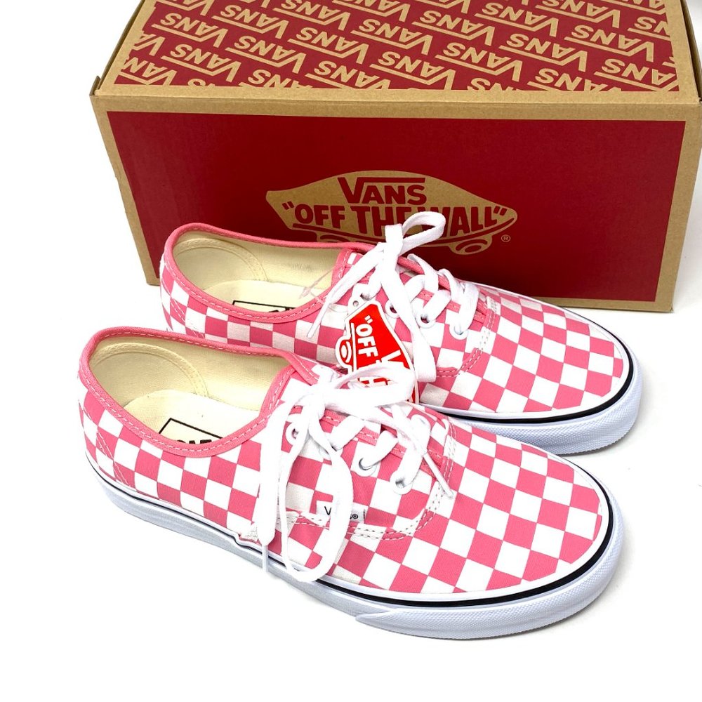 🌸Sale🌸 VANS Authentic Checkerboard Pink Rose Canvas Sneaker Womens VN0A348A3YC - Picture 7 of 11